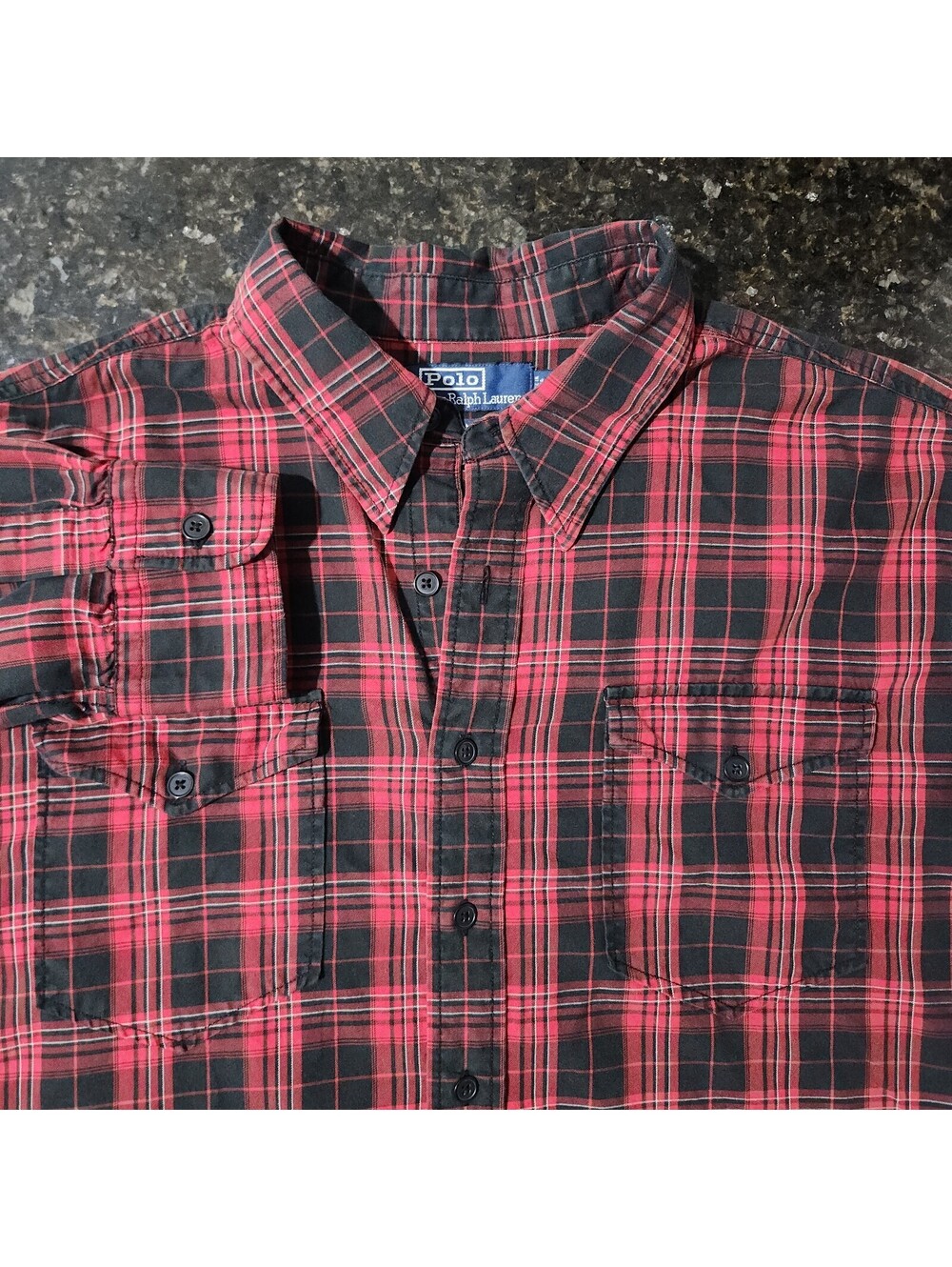 Polo Ralph Lauren Woodsman Workshirt Buffalo Plaid Lumberjack Button Up Mens XL